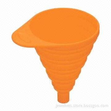 Silicone collapsible funnel, various colors are available